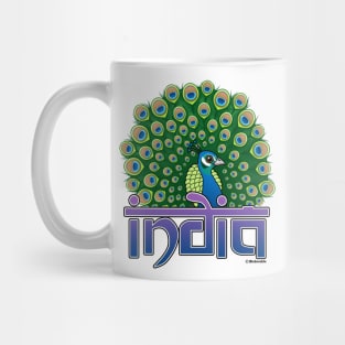 Peacock of India Mug